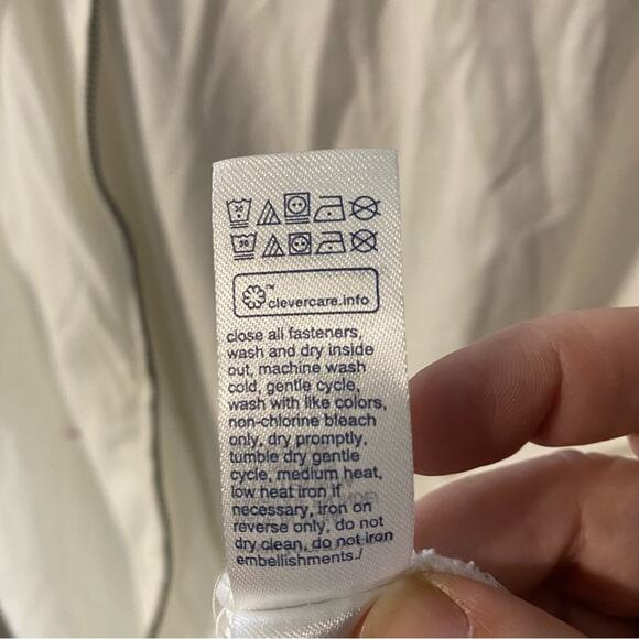 NWT Tommy Hilfiger White Hooded Zip-Up Jacket 3XL cotton - Picture 9 of 12